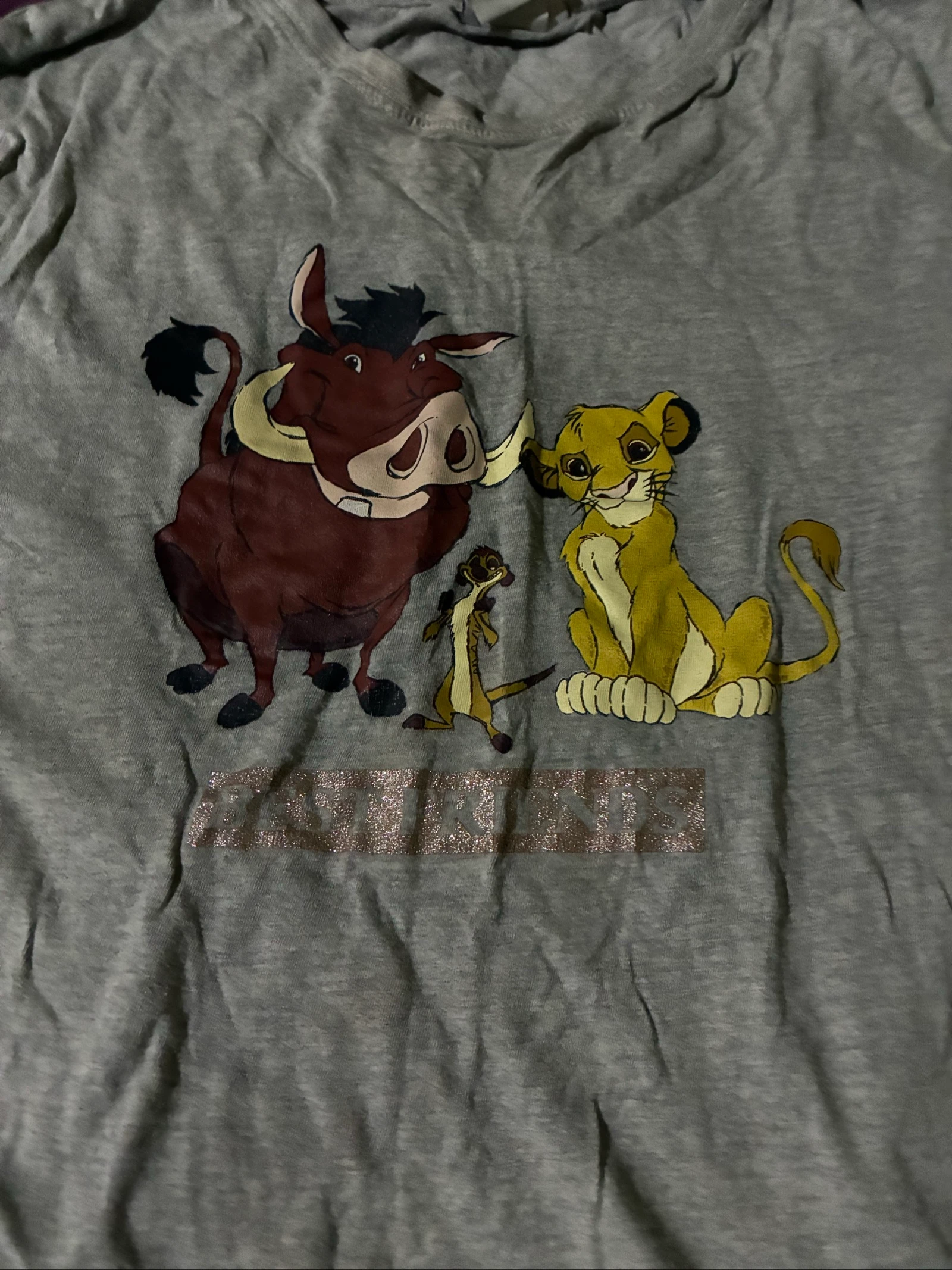 Pijama Disney El Rey León gris y rosa – Talla L – photo 3